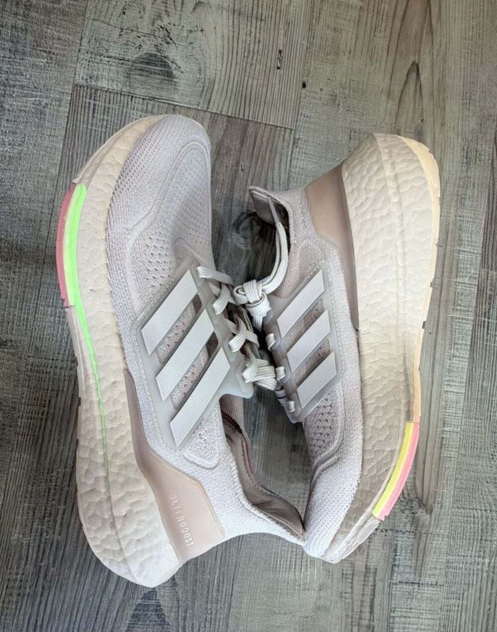 Adidas Ultraboost 21 Women's Running Shoes Ash Pearl/Hazy Rose FY0391 SZ 8